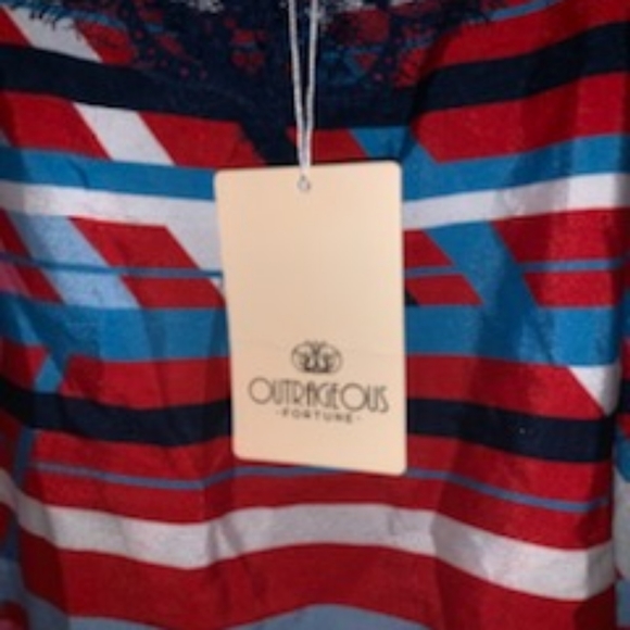 Asos Camisole red, white, blue, pink adjuatable straps and lace size 18/20 - Picture 5 of 7